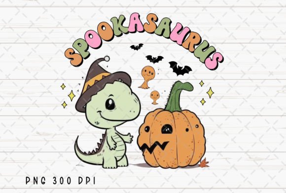 Adorable Spooky Style: Using Cute Dinosaur Pumpkin Halloween Fall PNG