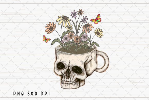 Flower Skull Head Floral Halloween PNG: A Designer's Guide