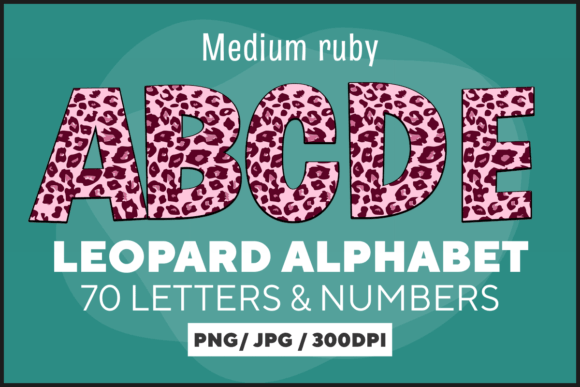Medium Ruby Leopard Letters: A Type with Character