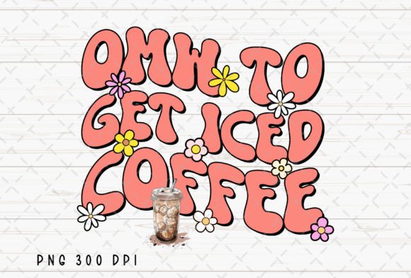 Retro Iced Coffee Lover Flowers PNG: A Design Asset Breakdown