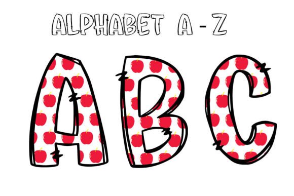 School Alphabet Letters Sublimation PNG: Practical Design for Education Projects
