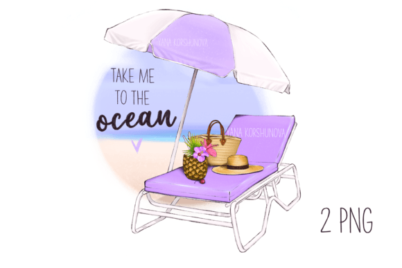 Summer Vacation on the Beach Clipart: Infuse Your Projects with Coastal Calm