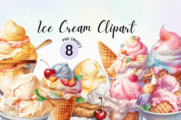 Sweet Summer Style: Using Watercolor Ice Cream Clipart