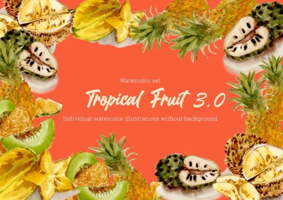 Tropical Fruit 3.0: A Lush Paradise for Your Designs