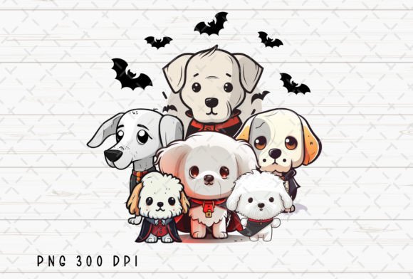Unleashing Spooky Charm with Puppy Dogs Dracula Halloween PNG